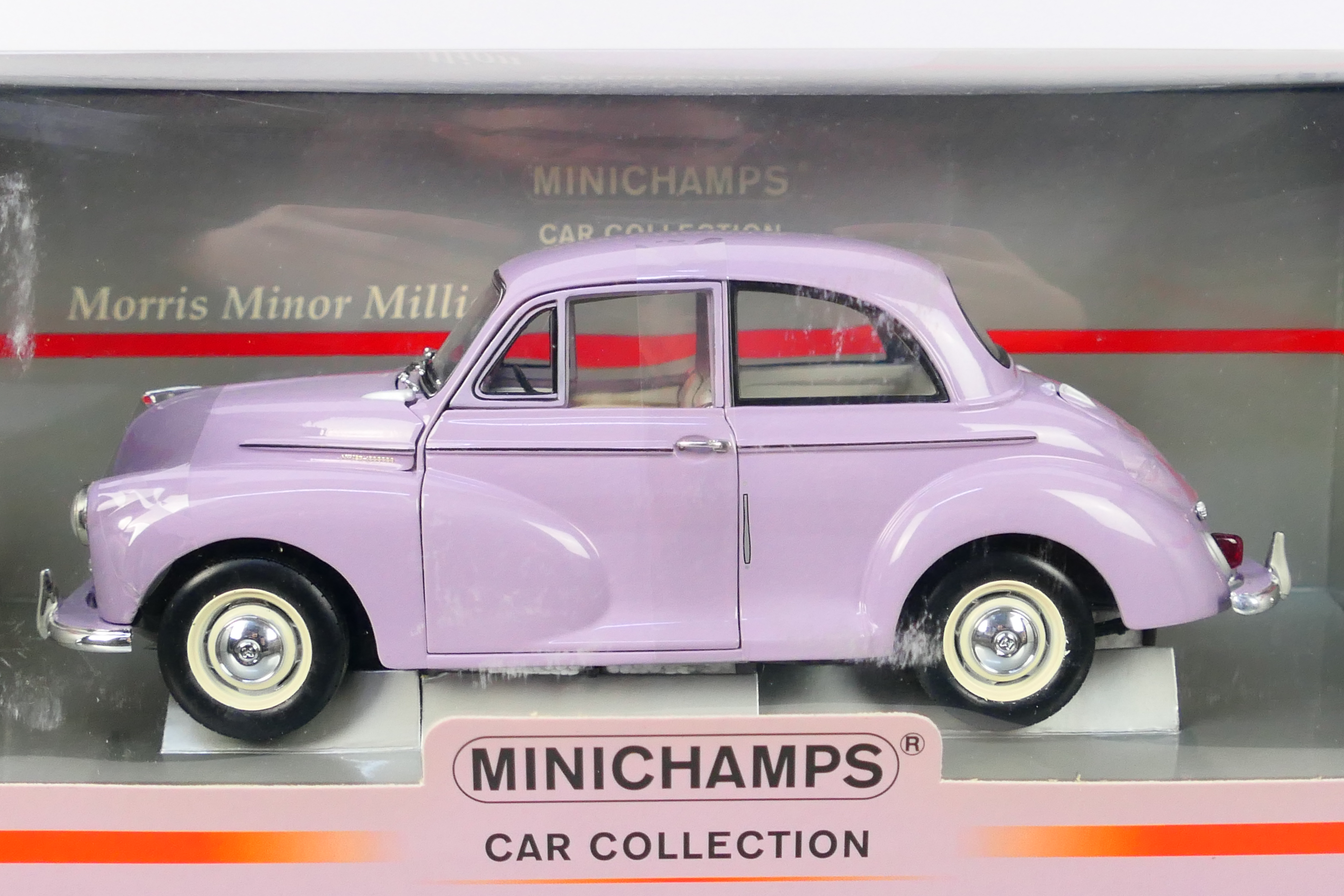 Minichamps - A boxed Minichamps Limited Edition #150137001 1:18 scale Morris Minor Million. - Image 2 of 4