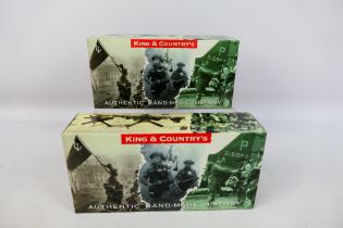 King and Country - A 2-boxed King & Country EA04 WW2 'Eigth Army' series 8th Army 25 Pounder Field