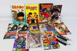 DC Comics - Marvel Comics - Bongo Comics - A collection of comics including Batman: The Detective