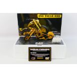 RC2 - A limited edition 1:10 scale Caterpillar One Tough Ride Motorcycle # 21648P.