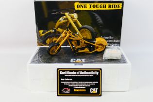 RC2 - A limited edition 1:10 scale Caterpillar One Tough Ride Motorcycle # 21648P.