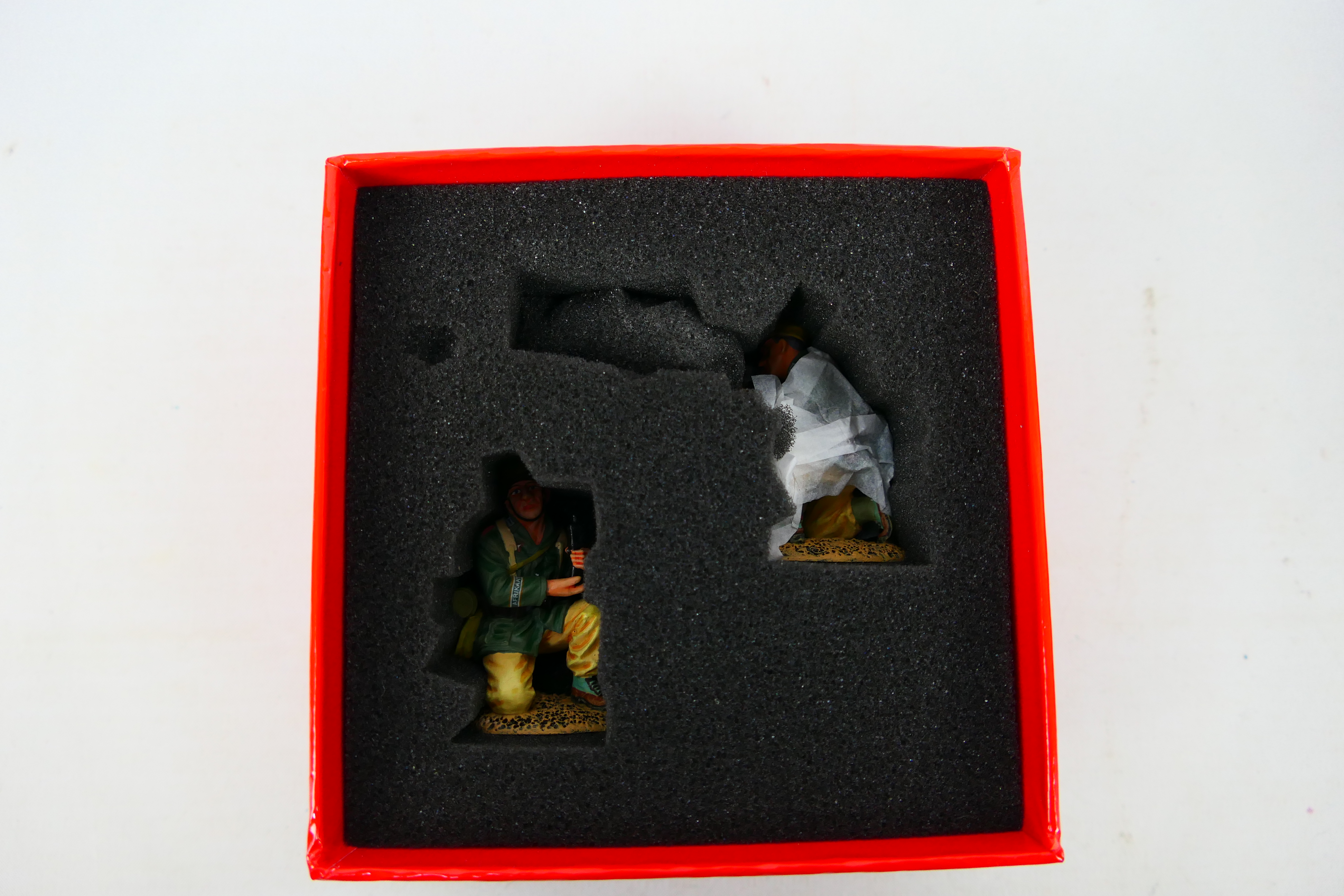 King and Country - Three boxed figures from the King and Country 'Afrika Korps' series. - Image 4 of 7