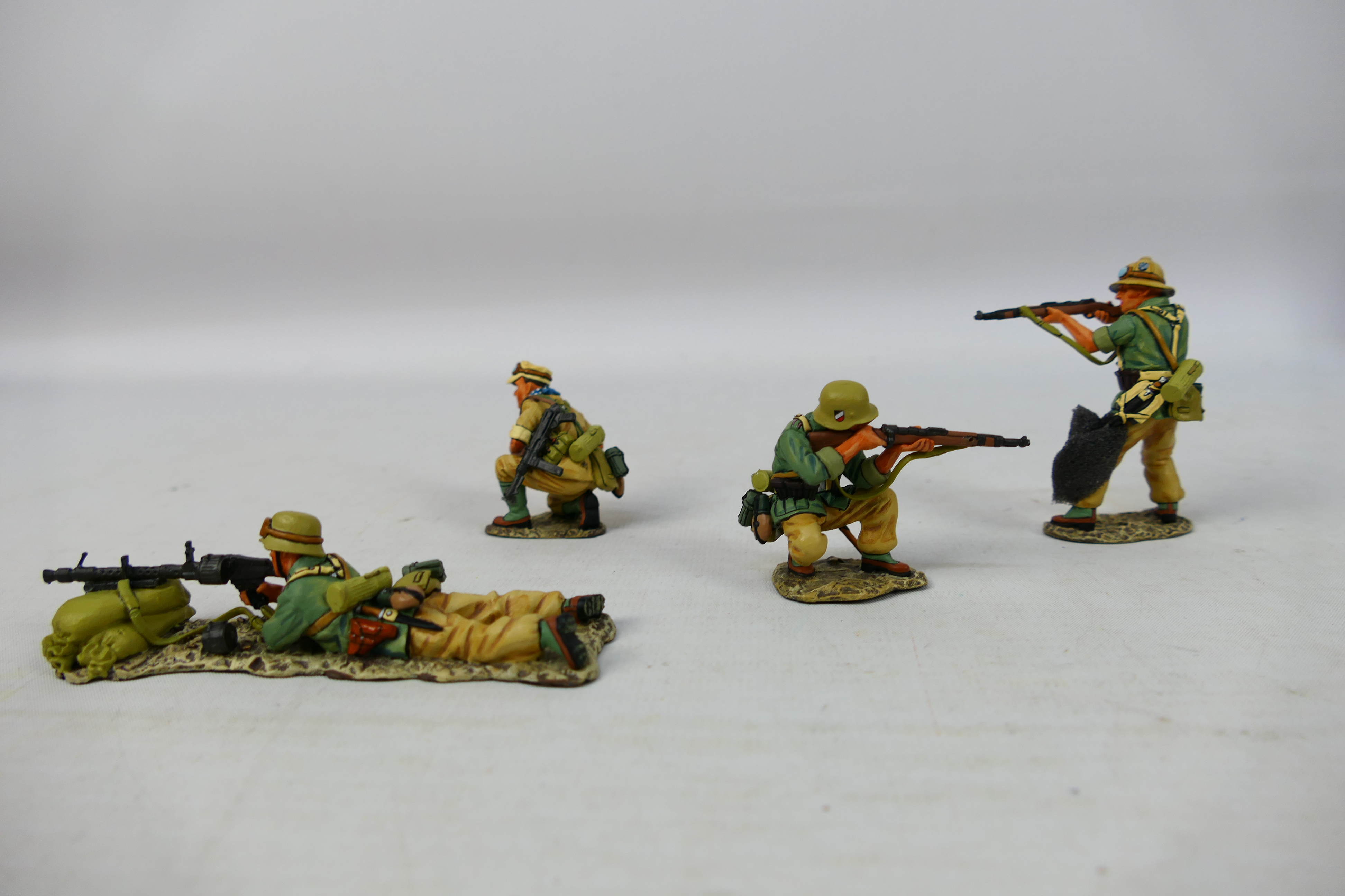 King and Country - Three boxed figures from the King and Country 'Afrika Korps' series. - Image 3 of 7