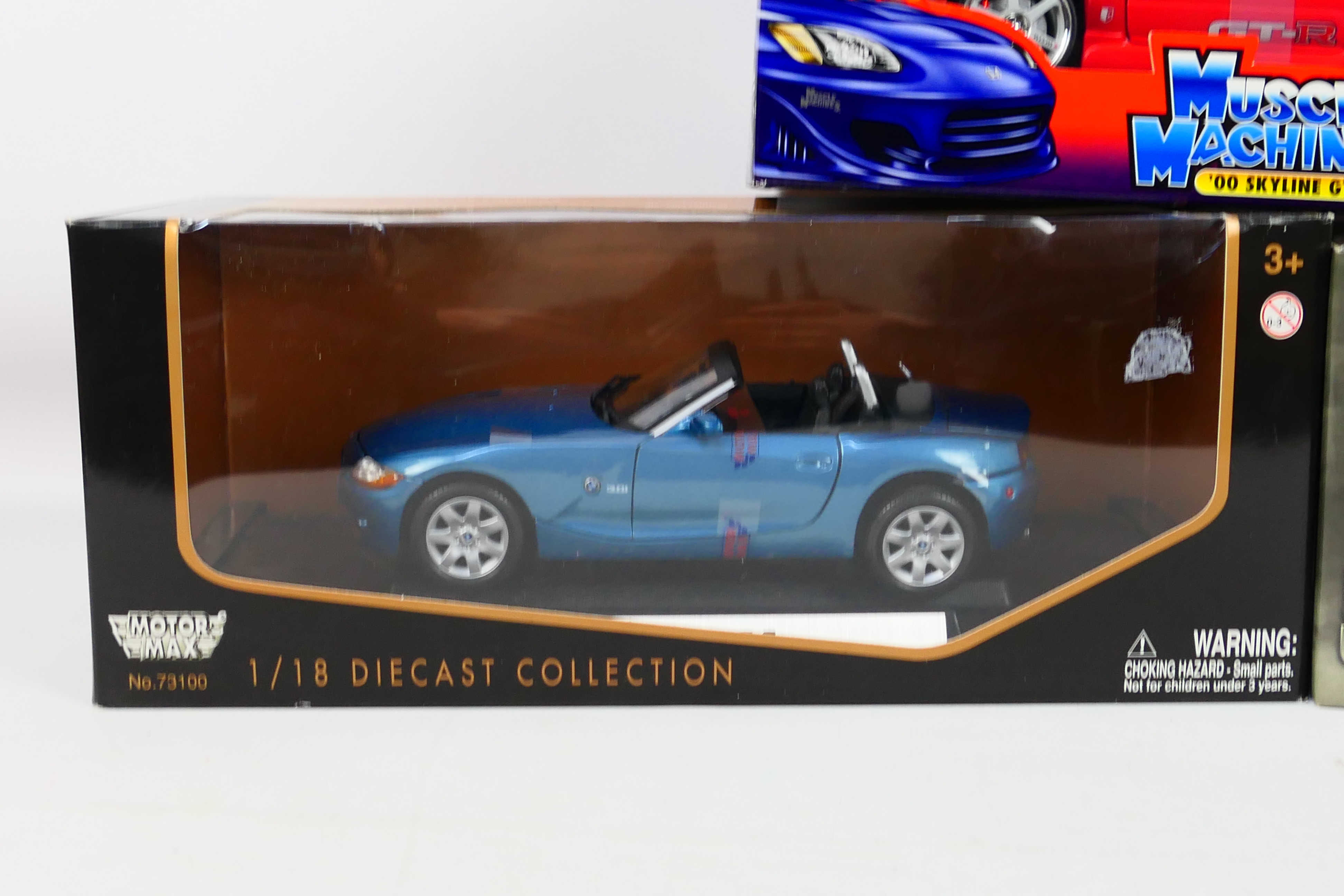 Jada - Motor Max - Muscle Machines - Three boxed 1:18 scale diecast model cars. - Image 4 of 4