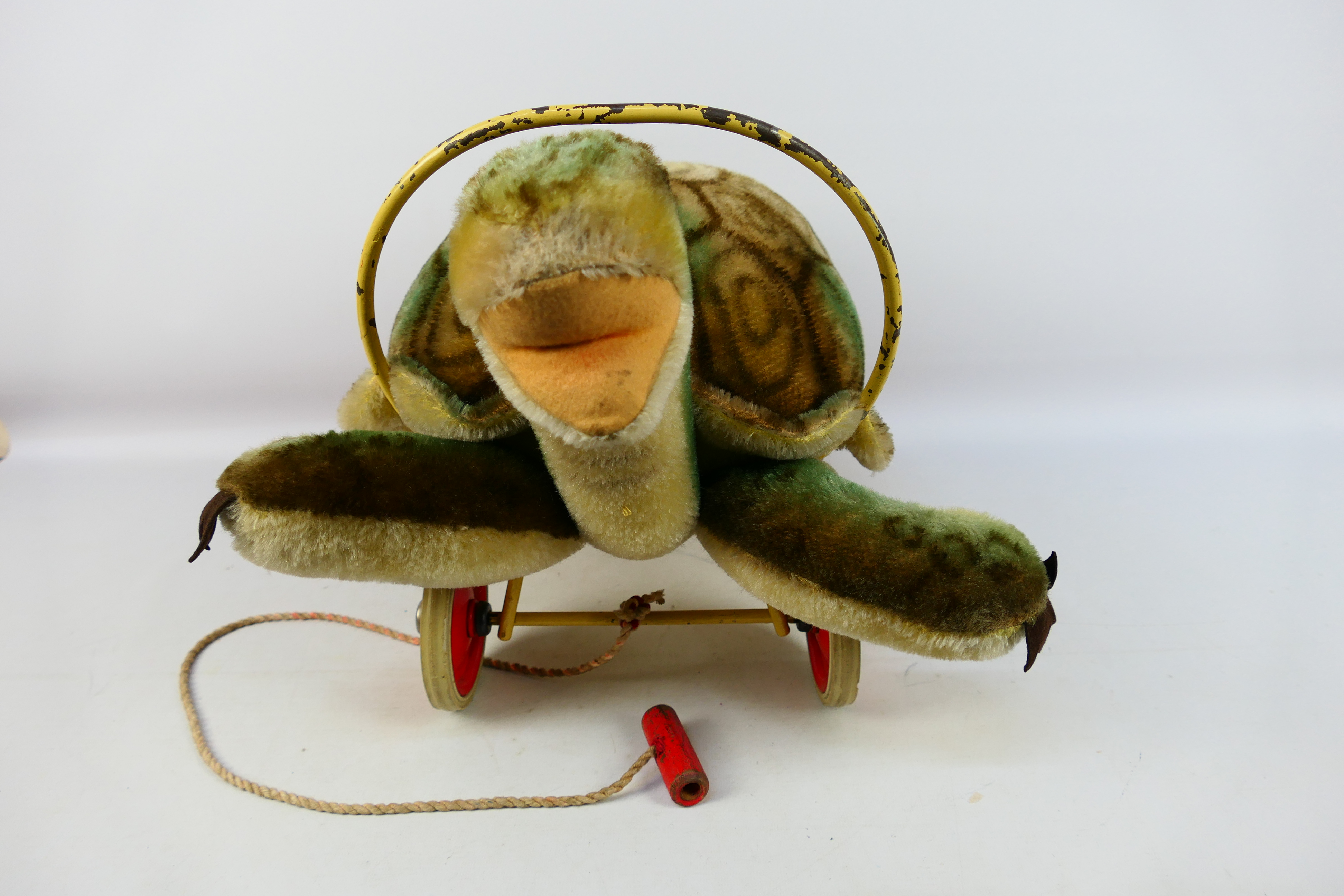 Steiff - A vintage 1950s/ 60s Steiff Ridie-On Slo Turtle. - Image 3 of 8