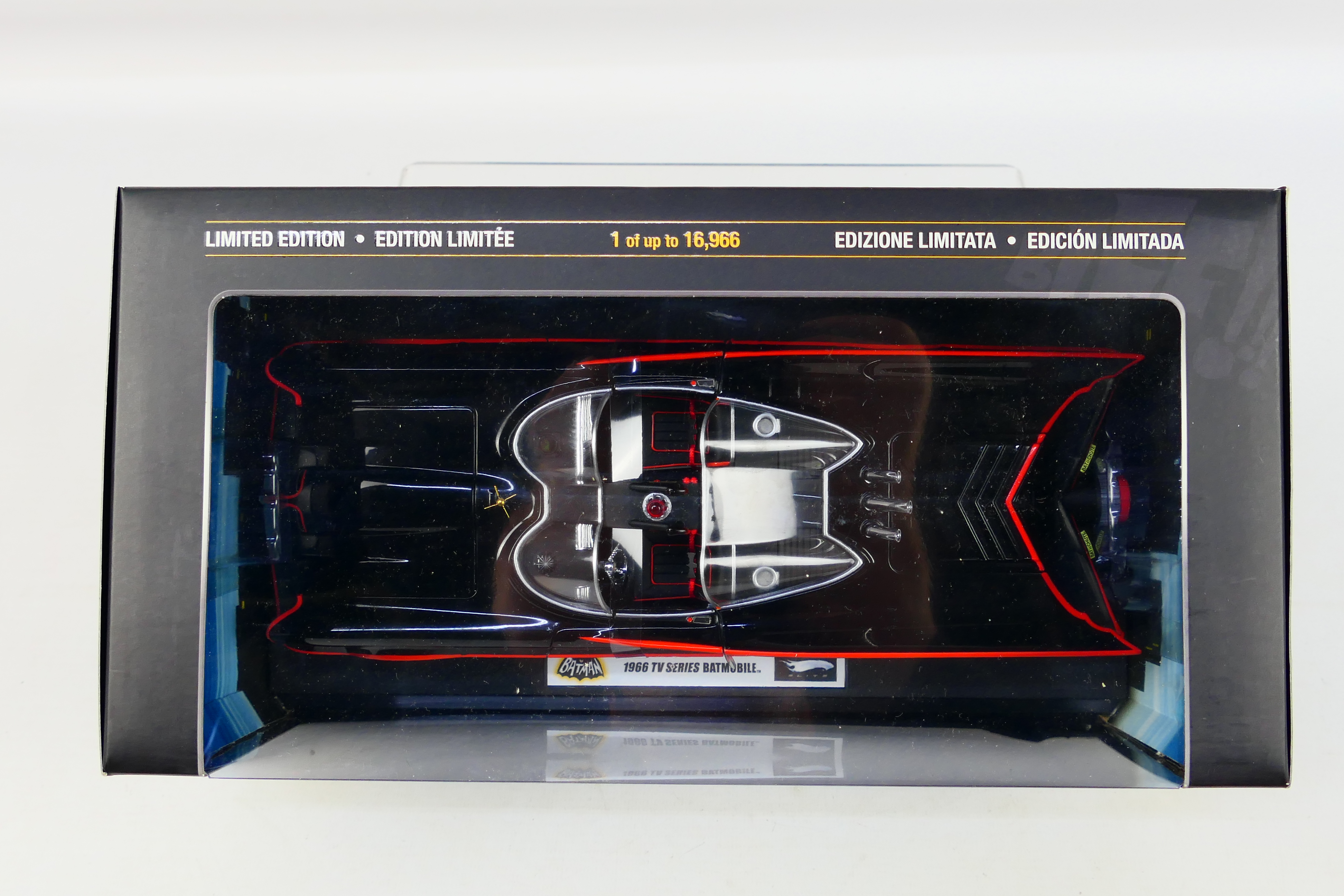 Hot Wheels - A boxed Hot Wheels 'Elite' Limited Edition 1:18 scale 1966 TV Series 'Batmobile'. - Image 4 of 6