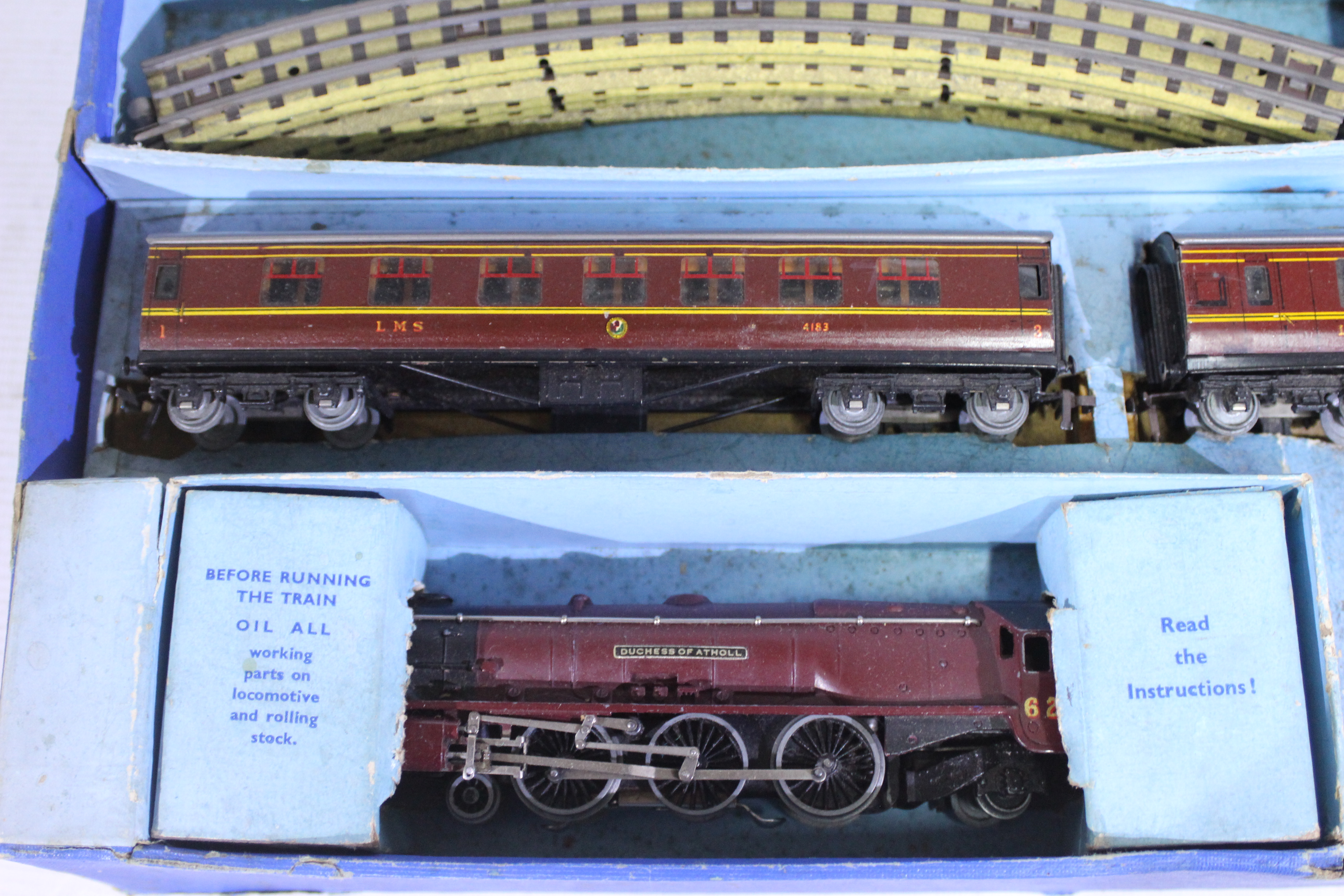 Hornby Dublo - A boxed 3-rail train set with 4-6-2 locomotive Duchess Of Atholl and 2 x coaches # - Image 2 of 7