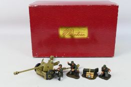 Britains - 4 x boxed sets, 2 x WWII, German PAK 40 and Crew # 17452,