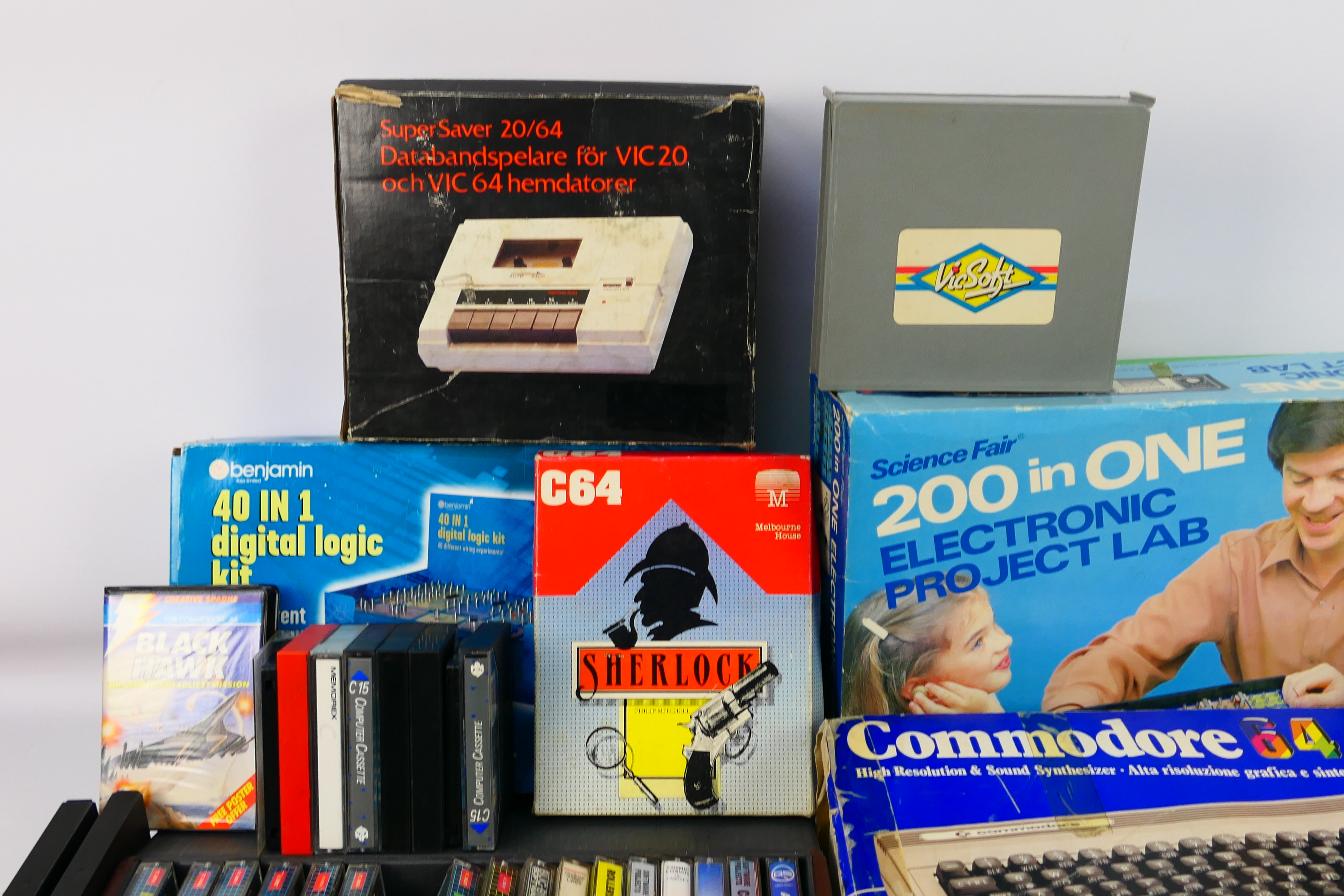 Commodore - Others - A boxed retro Commodore 64 with a collection of games, - Image 2 of 6