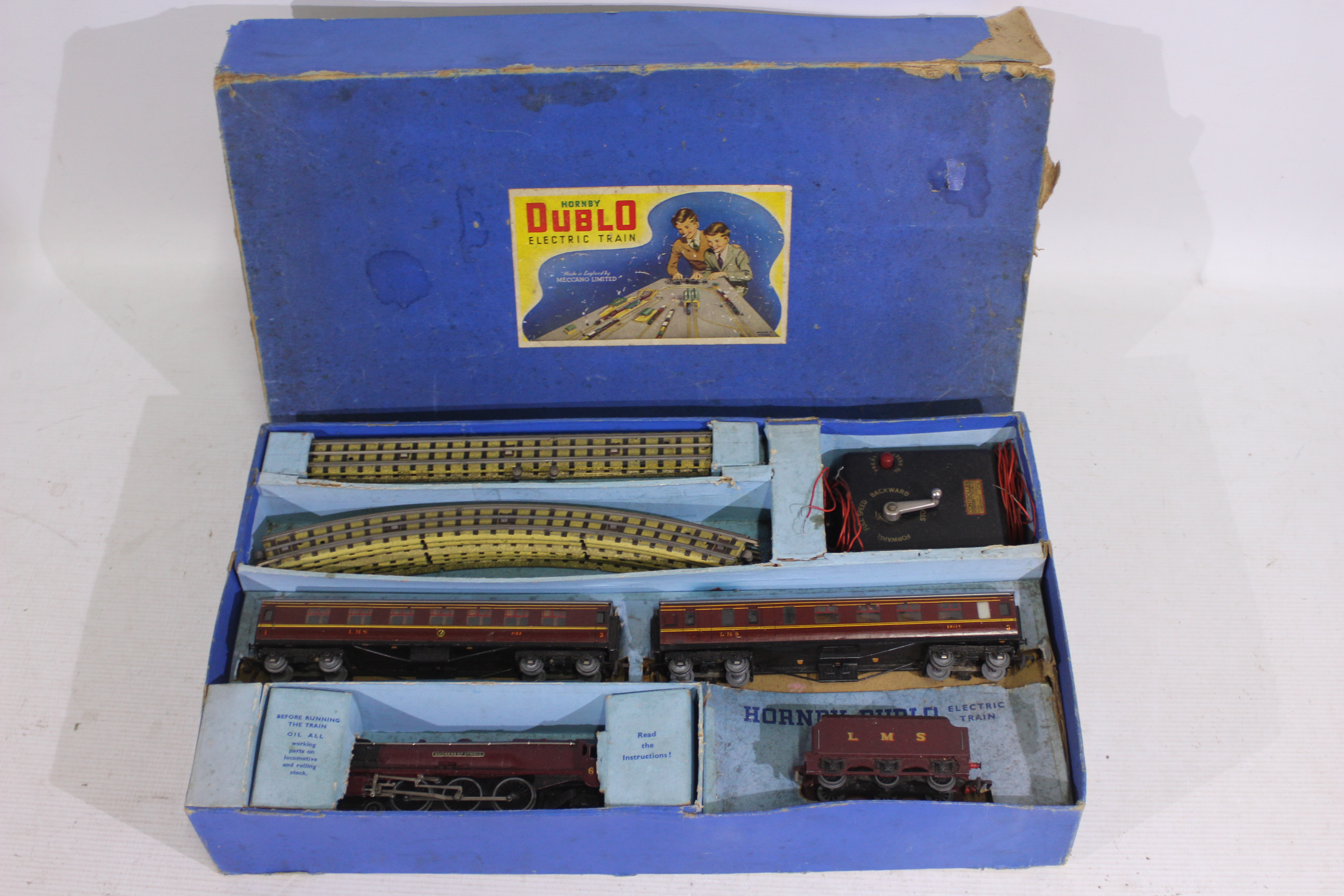 Hornby Dublo - A boxed 3-rail train set with 4-6-2 locomotive Duchess Of Atholl and 2 x coaches #