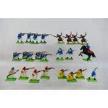 Britains Deetail - A collection of 24 unboxed Britains Deetail French Foreign Legion and Arab