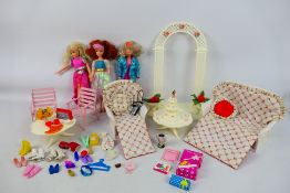Pedigree - Sindy - 3 x Sindy dolls with additional clothing and accessories including a wedding