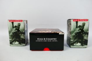 King and Country - Three boxed figures from the King and Country '8th Army' series.