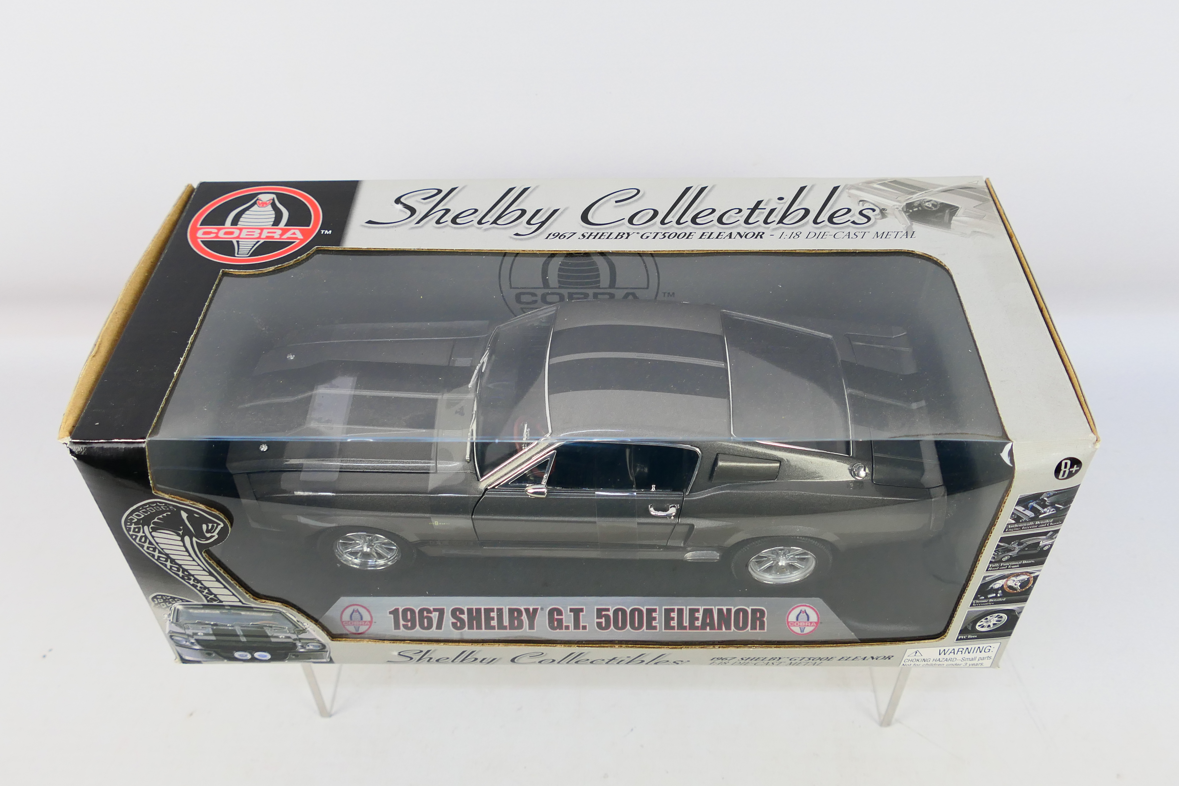 Shelby Collectibles - A boxed Shelby Collectibles 1:18 scale 1967 Shelby GT 500E 'Eleanor'. - Image 3 of 3
