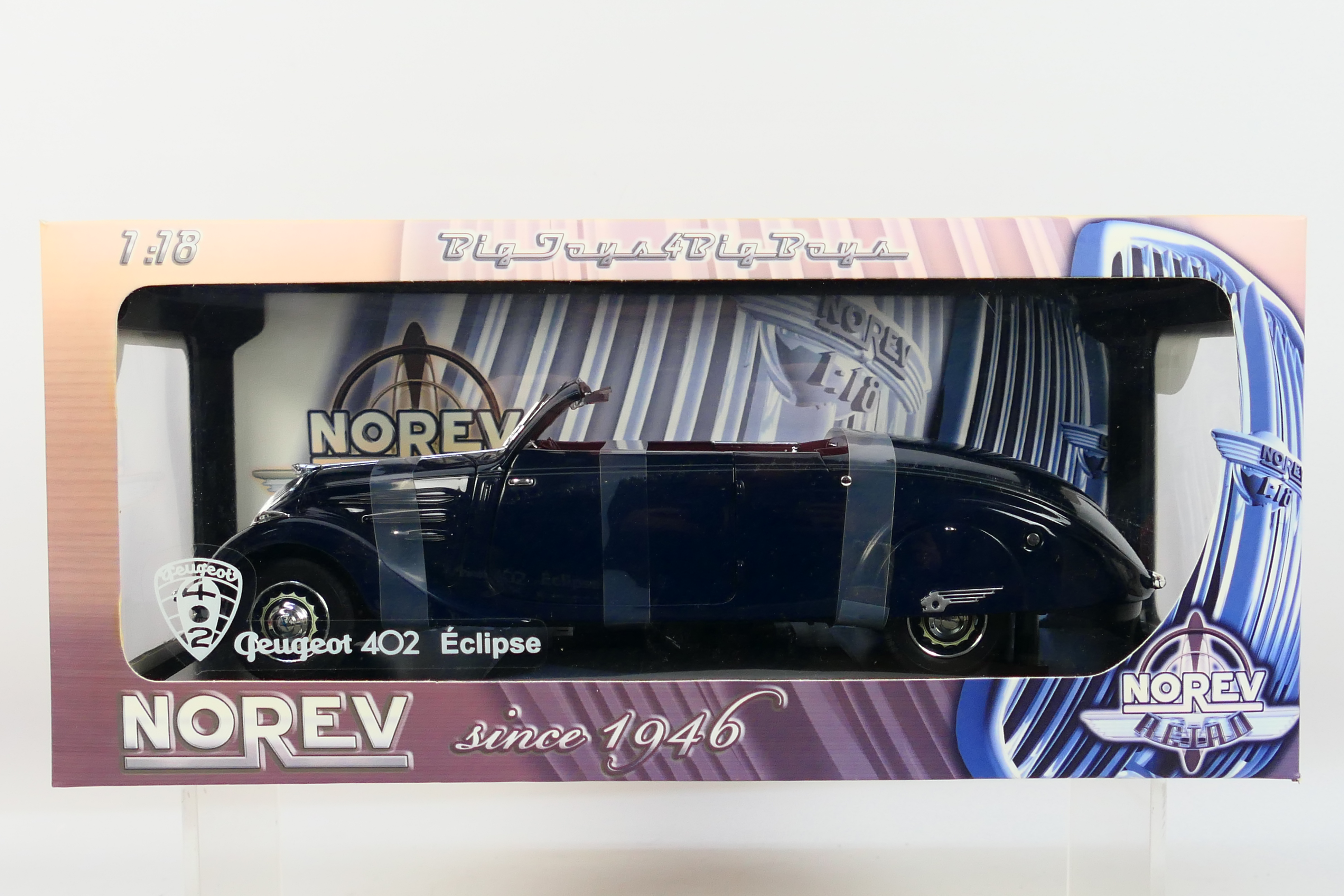 Norev - A boxed 1:18 scale Norev #184704 Peugeot 402 Eclipse.