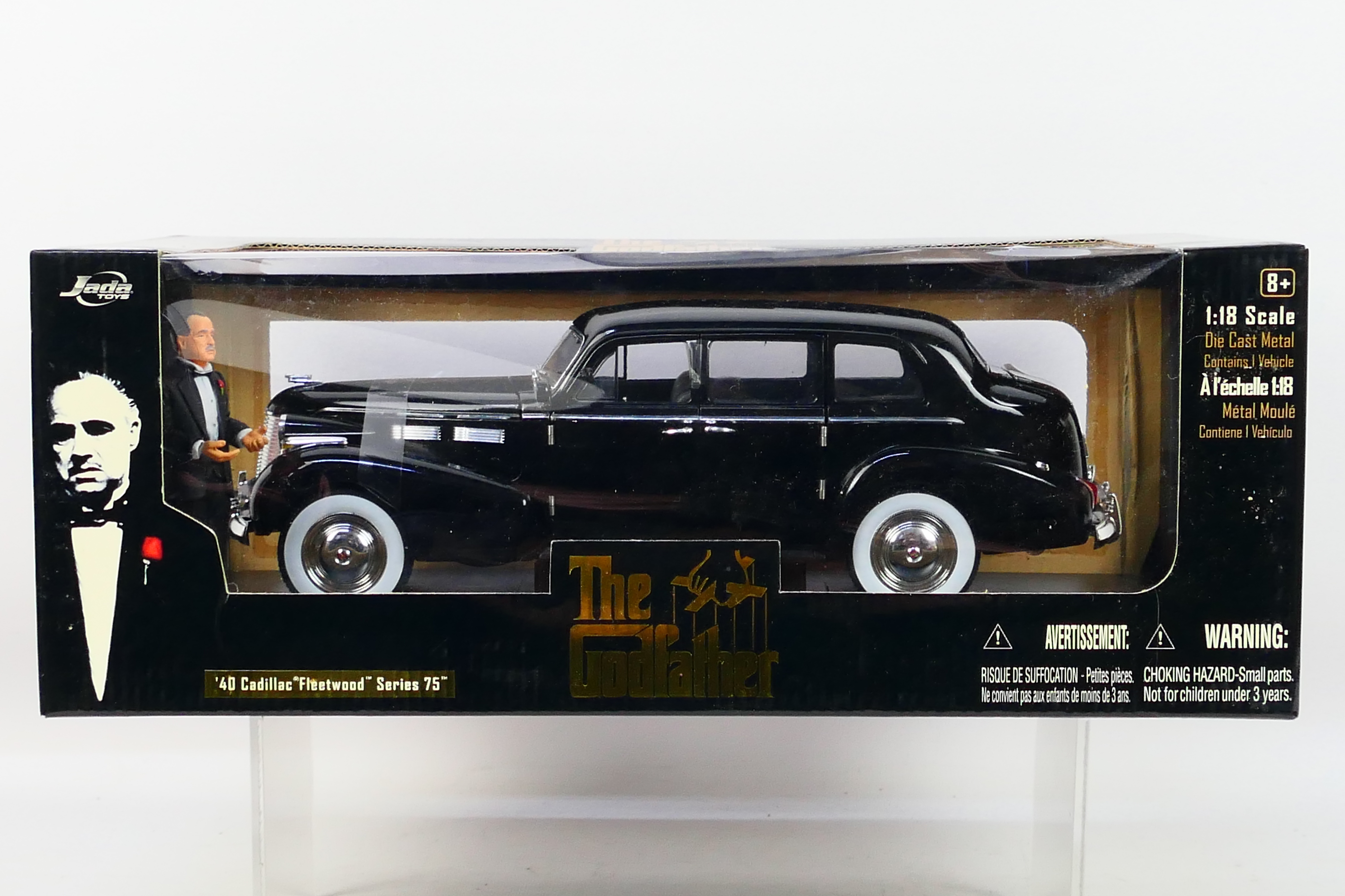 Jada Toys - A boxed 1:18 scale Jada Toys #91670 '40 Cadillac Fleetwood Series 75 from 'The