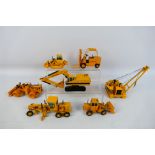 Joal - A group of unboxed CAT construction vehicles in 1:50 scale including a 225 excavator,