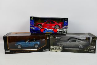 Jada - Motor Max - Muscle Machines - Three boxed 1:18 scale diecast model cars.