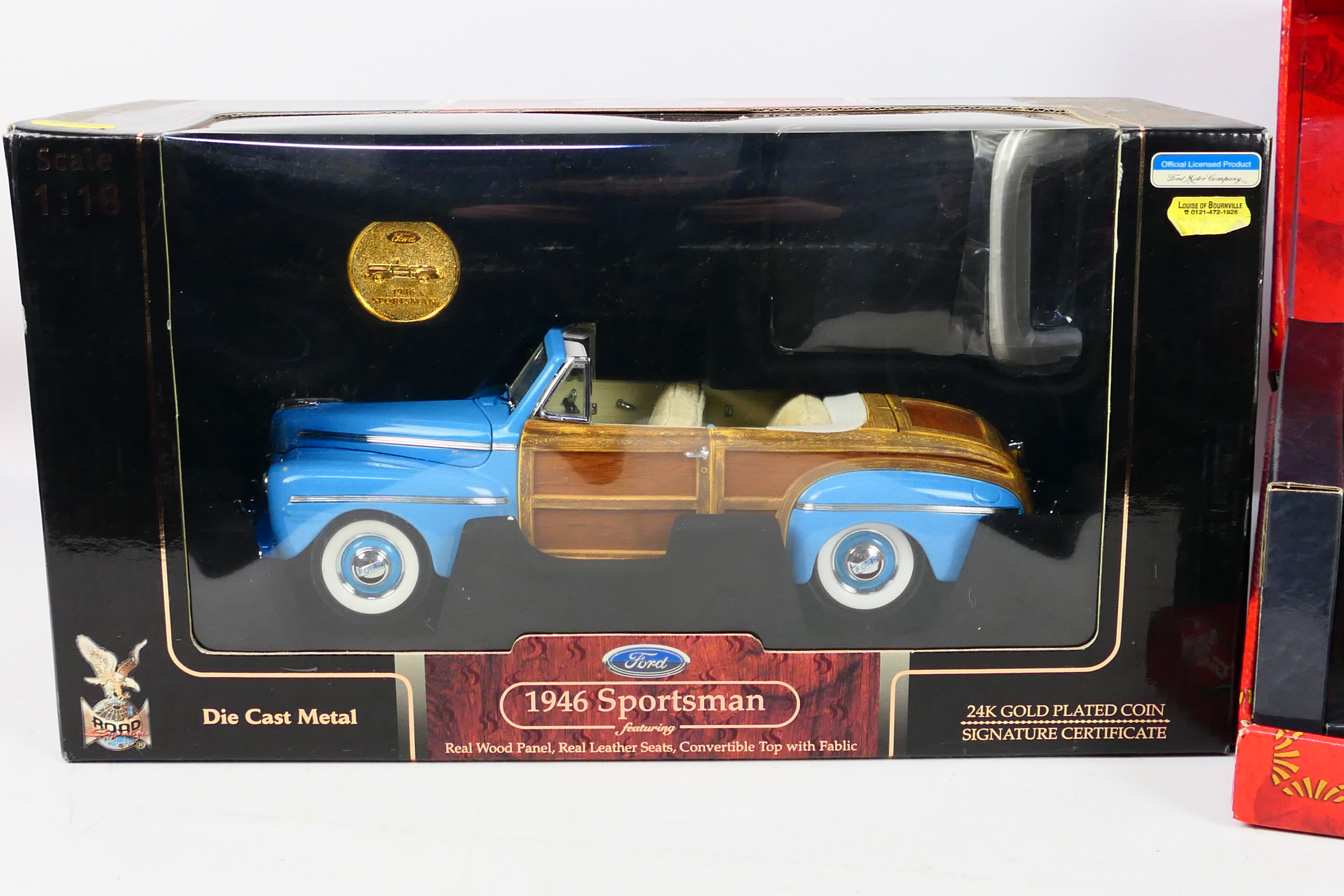 Road Signature - Guiloy - Two boxed 1:18 scale diecast model cars. - Image 2 of 7