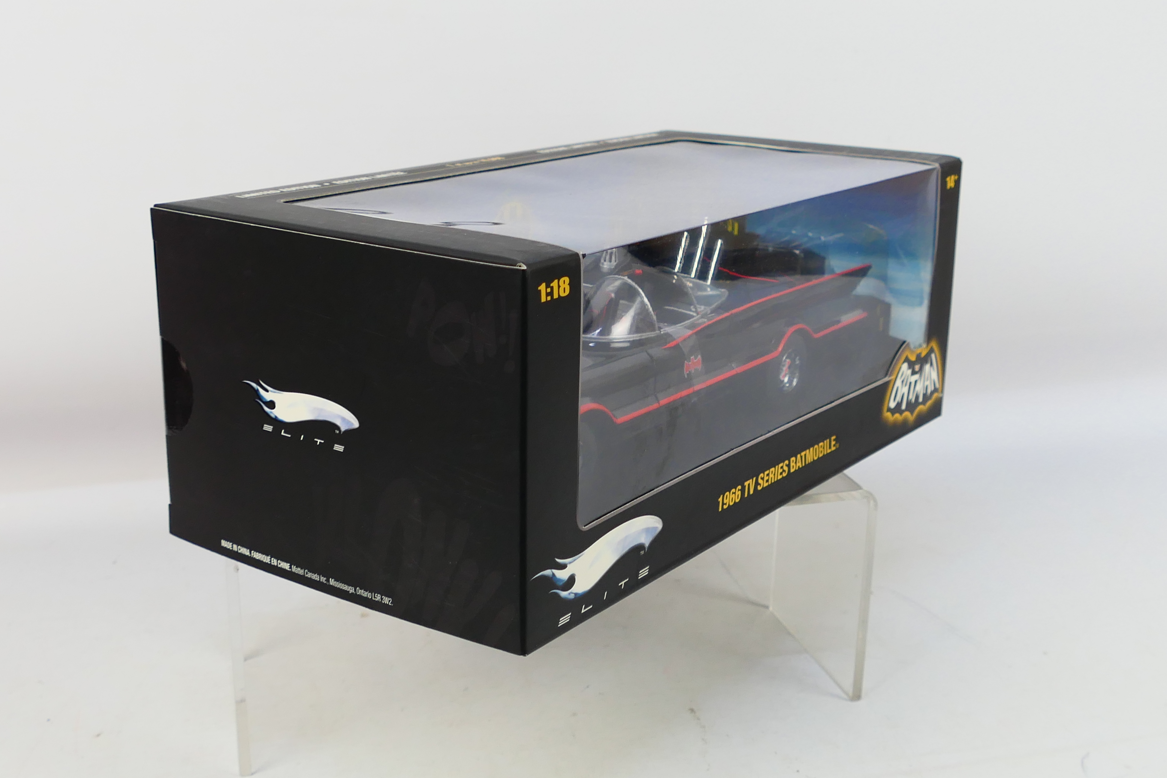 Hot Wheels - A boxed Hot Wheels 'Elite' Limited Edition 1:18 scale 1966 TV Series 'Batmobile'. - Image 5 of 6