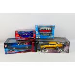 Jada - Maisto - Four boxed diecast 'Muscle' themed model cars in larger scales.