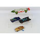 Dinky Toys - Corgi Toys - A small unboxed group of playworn TV / Film related diecast model