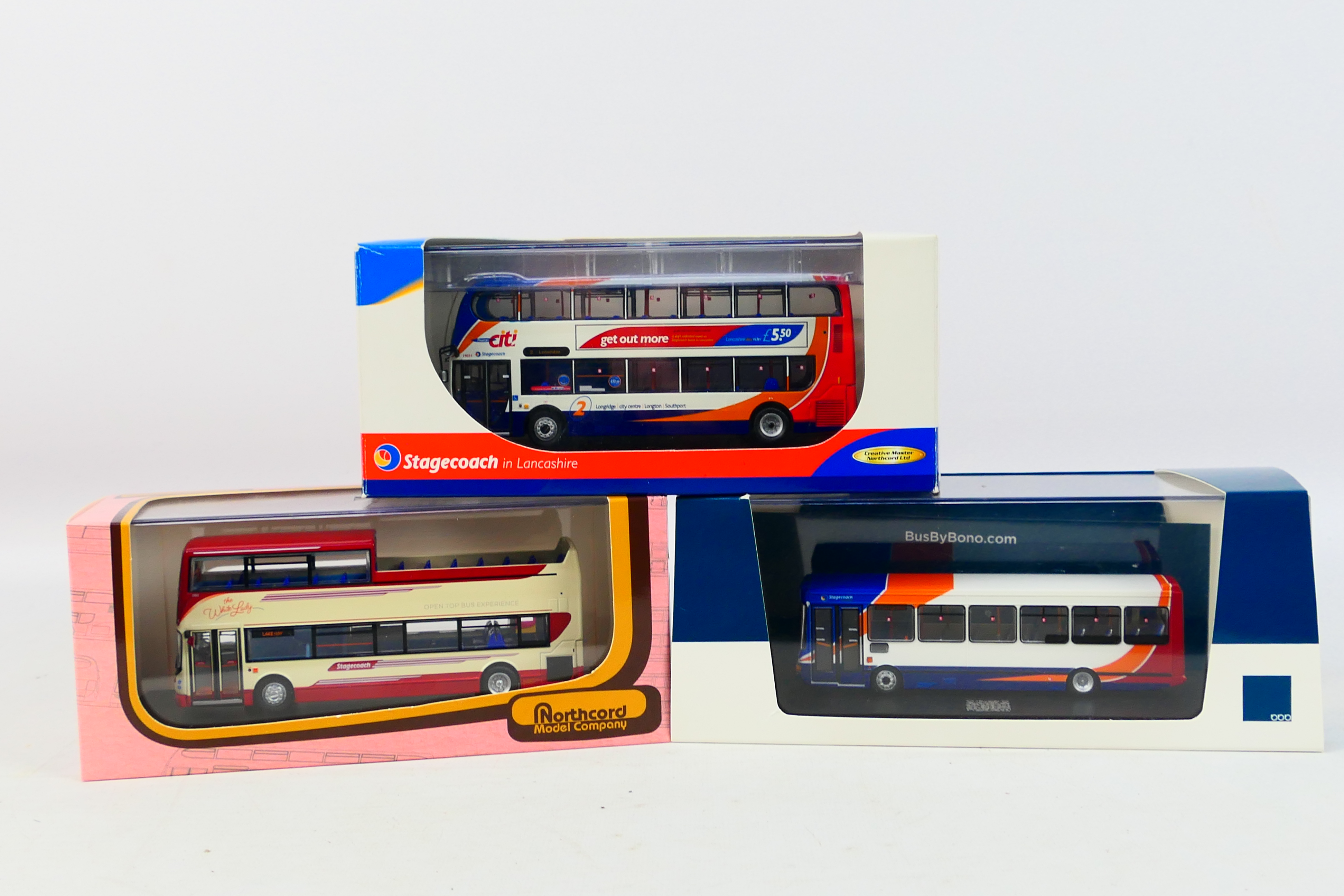 Creative Master - Northcord - Bus By Bono - 3 x models in 1:76 scale,