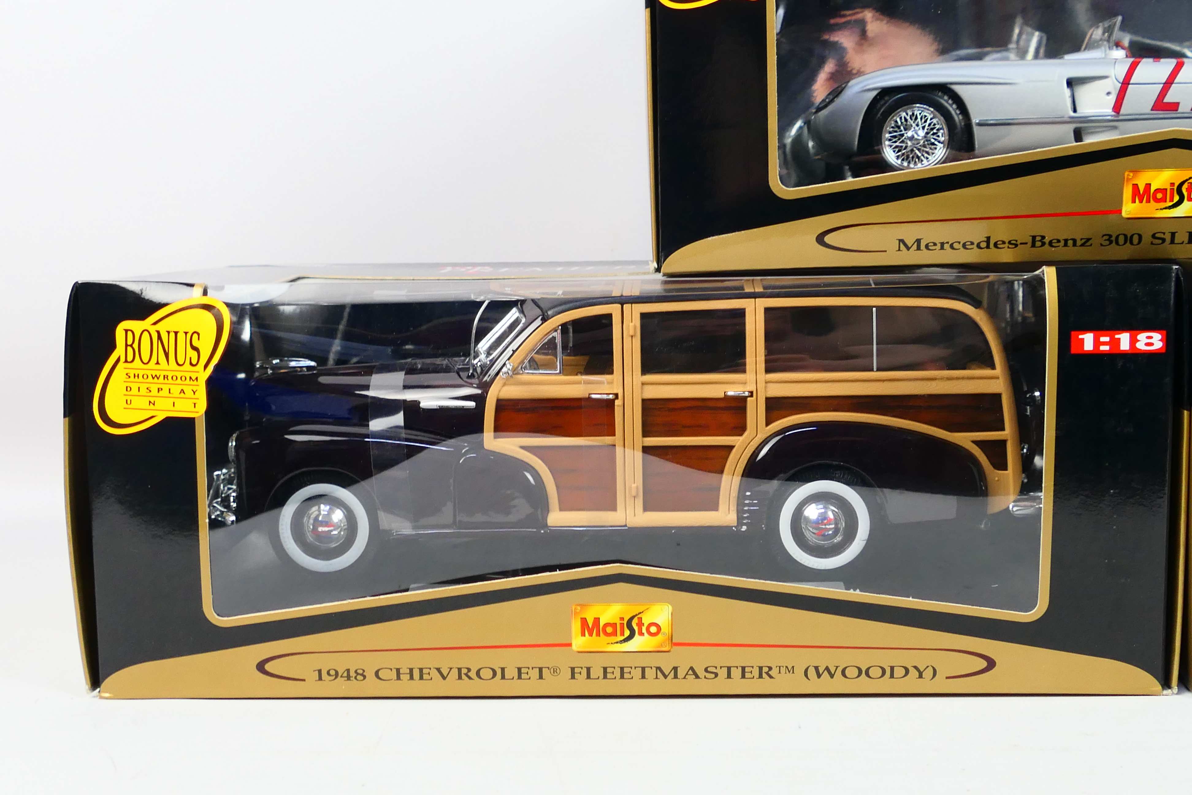 Maisto - Three boxed Maisto 'Premiere Edition' 1:18 scale diecast model cars. - Image 3 of 4