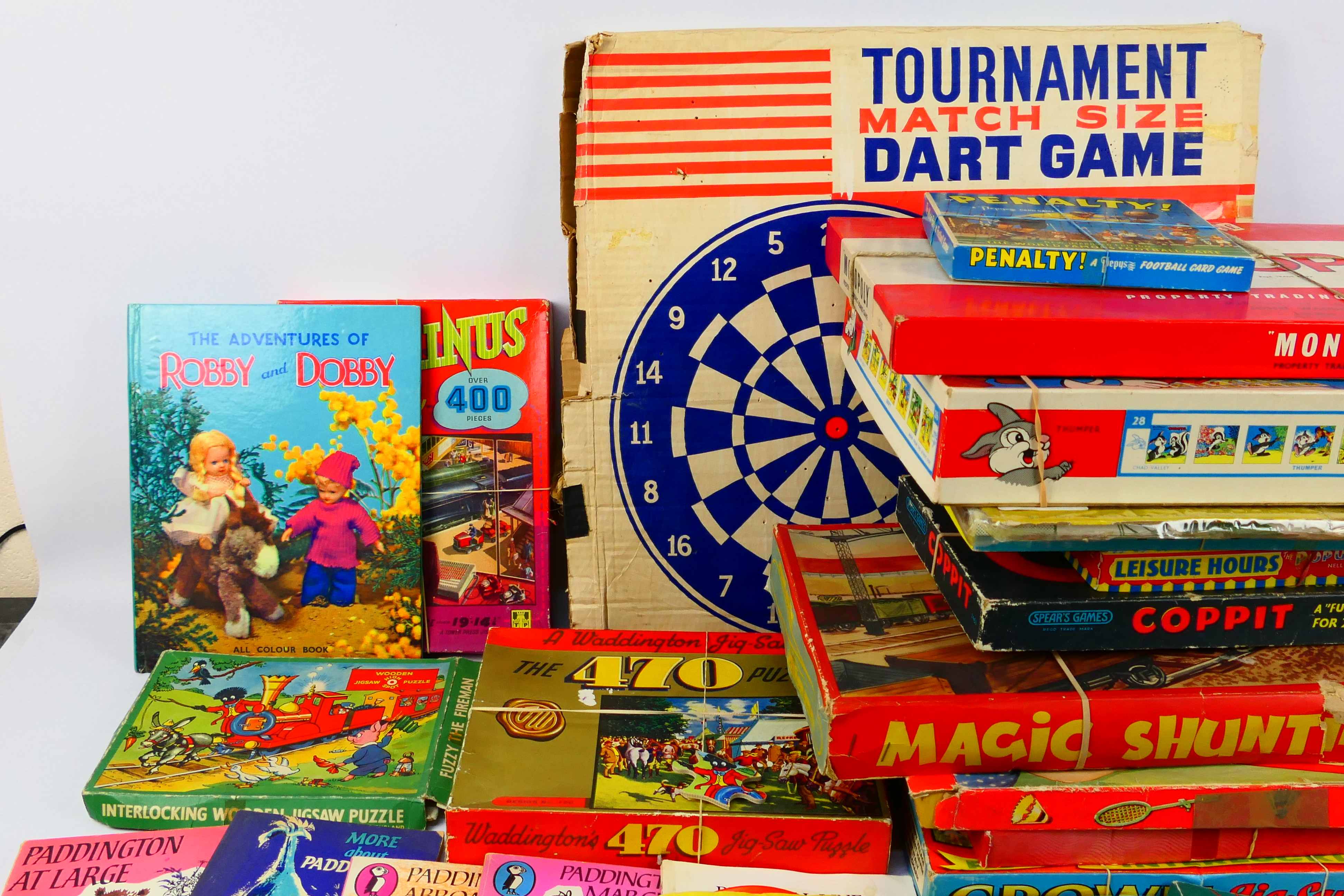 Waddington, TP, Chad Valley, Monopoly, Spear's Games - 13 x vintage boxed Jigsaws, games, books, - Image 3 of 5