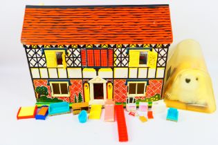 Toy Works - Real Soft Toy - A vintage hardboard dolls house by Toy Works of Devon in Good overall