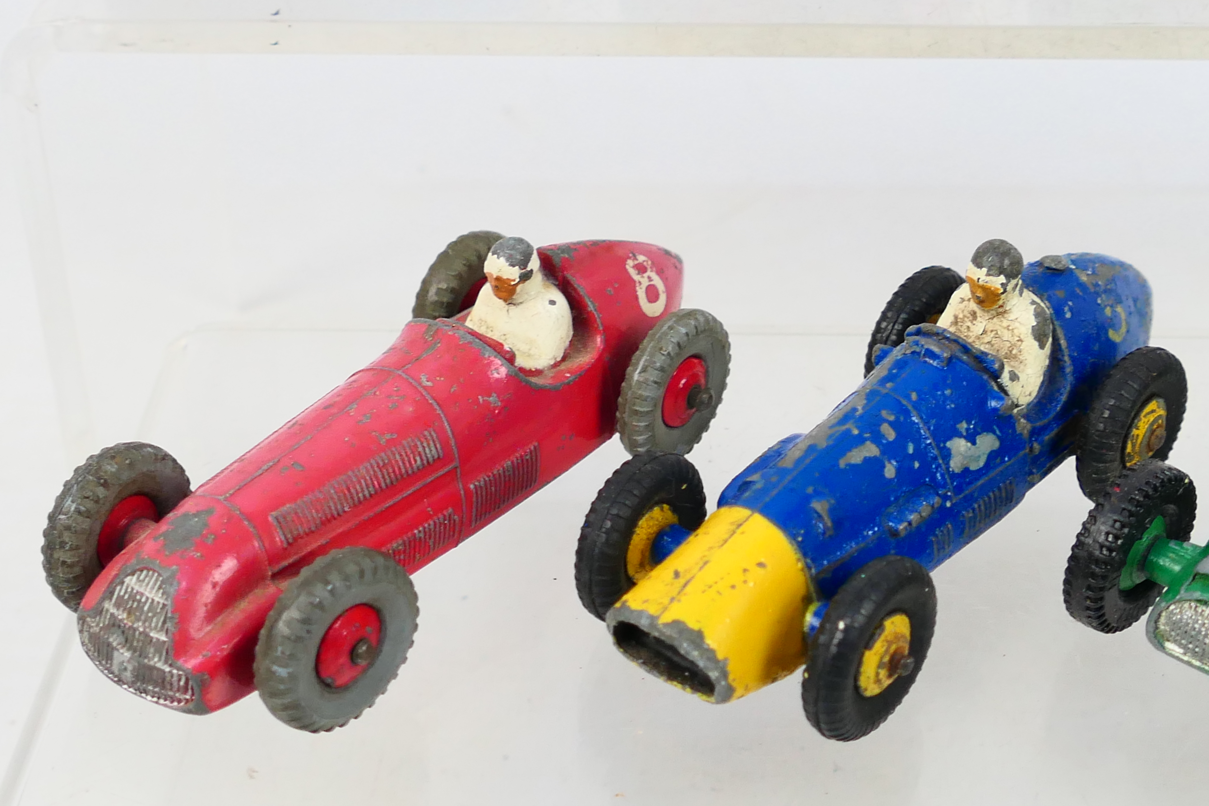 Dinky Toys - 8 playworn diecast model racing cars from Dinky. - Image 4 of 5