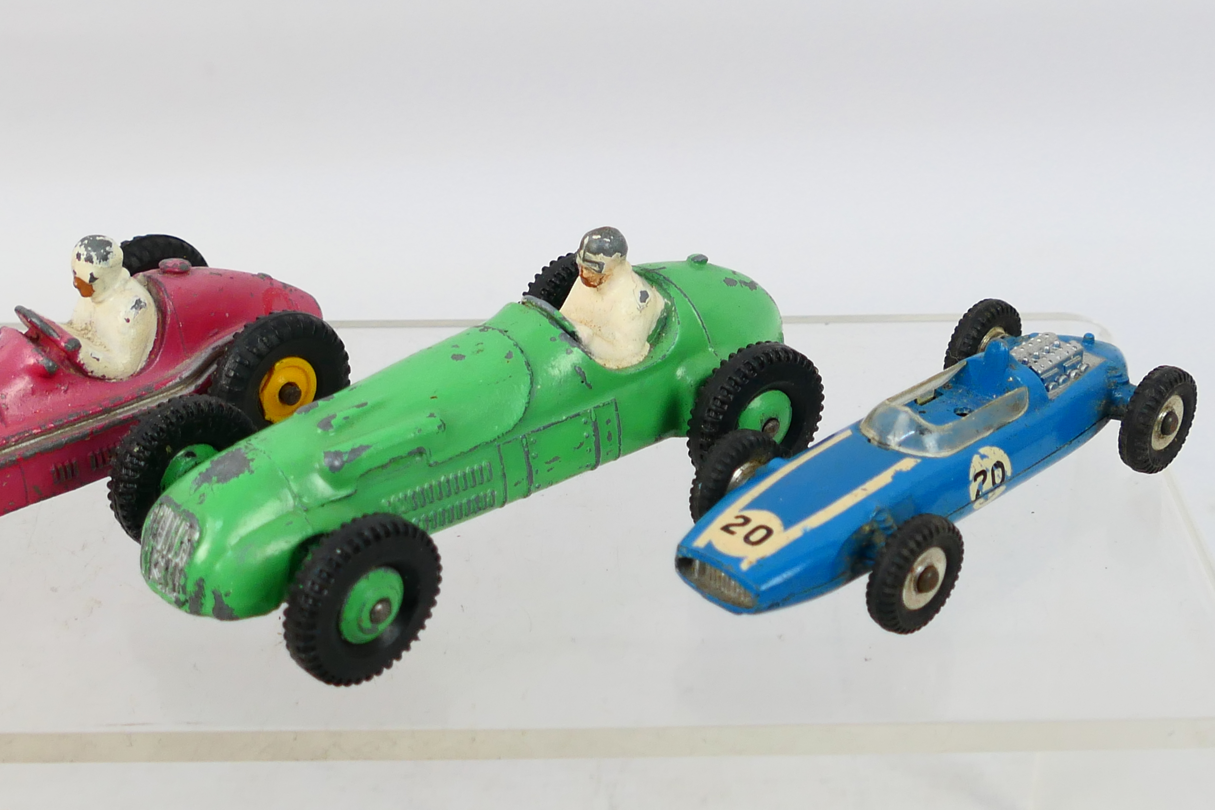 Dinky Toys - 8 playworn diecast model racing cars from Dinky. - Image 3 of 5