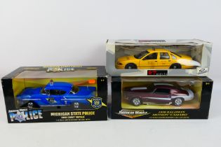 Ertl - UT Models - Three boxed diecast 1:18 American model cars.