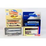 Corgi - Iconic Replicas - American Heritage - 4 x bus models in 1:50 scale,