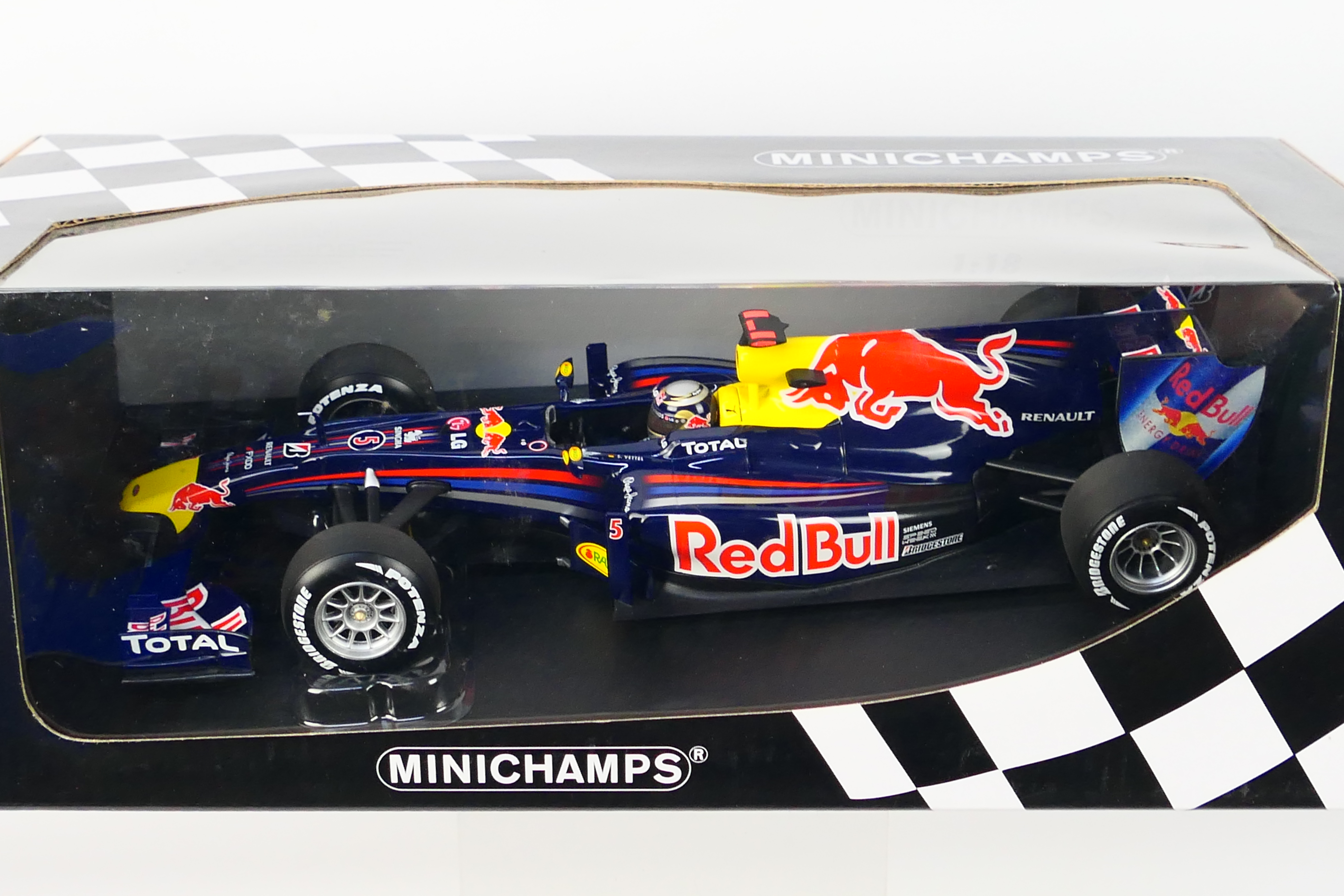 Minichamps- A boxed 1:18 scale Red Bull Racing Renault RB6 Sebastian Vettel 2010 car which appears - Image 2 of 3