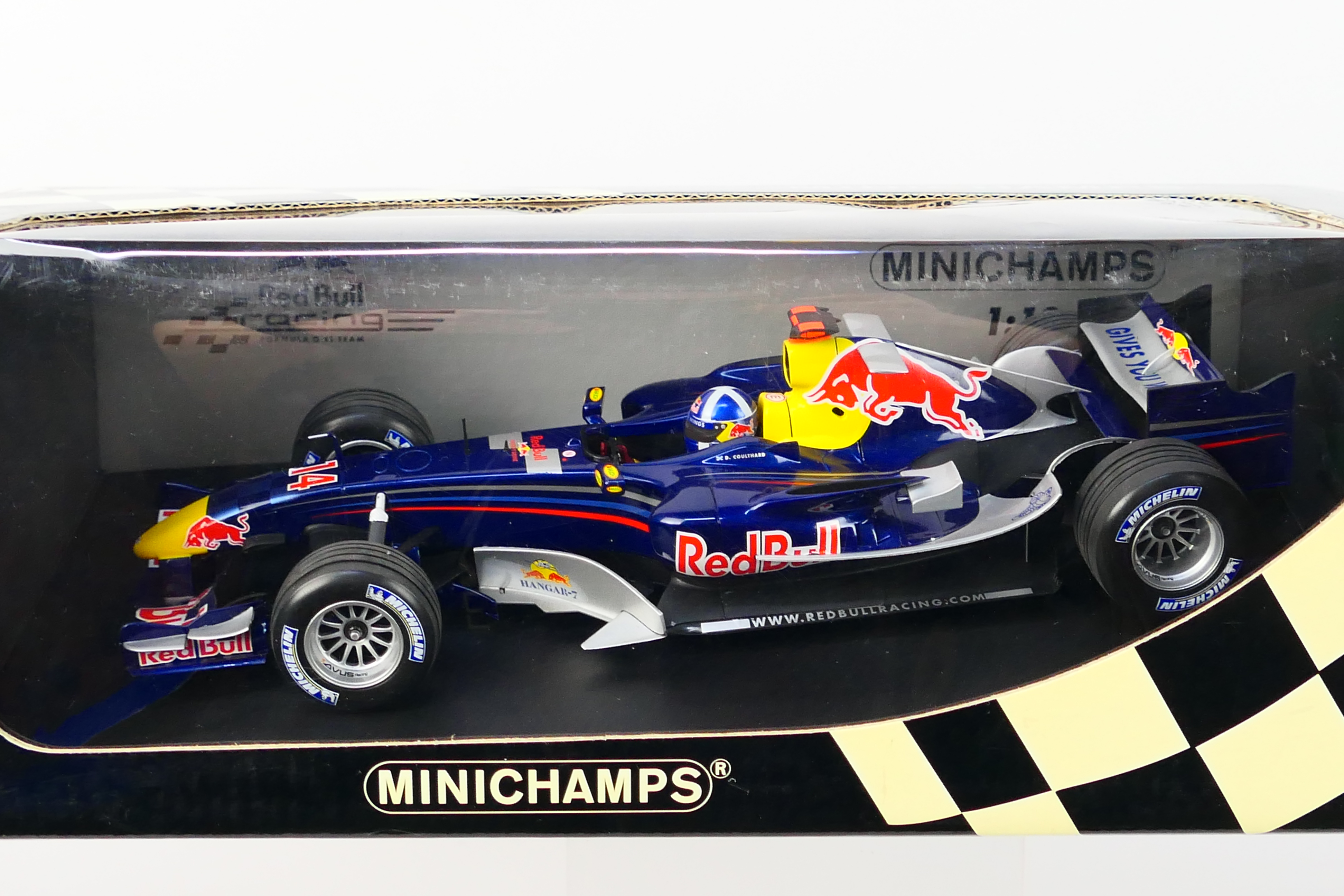Minichamps- A boxed 1:18 scale Red Bull Racing RB2 David Coulthard 2006 car which appears Mint in a - Image 2 of 3