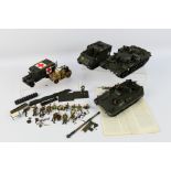 Tamiya - A collection of built Tamiya military vehicle kits in 1/35 scale including a Chieftain Mk5,