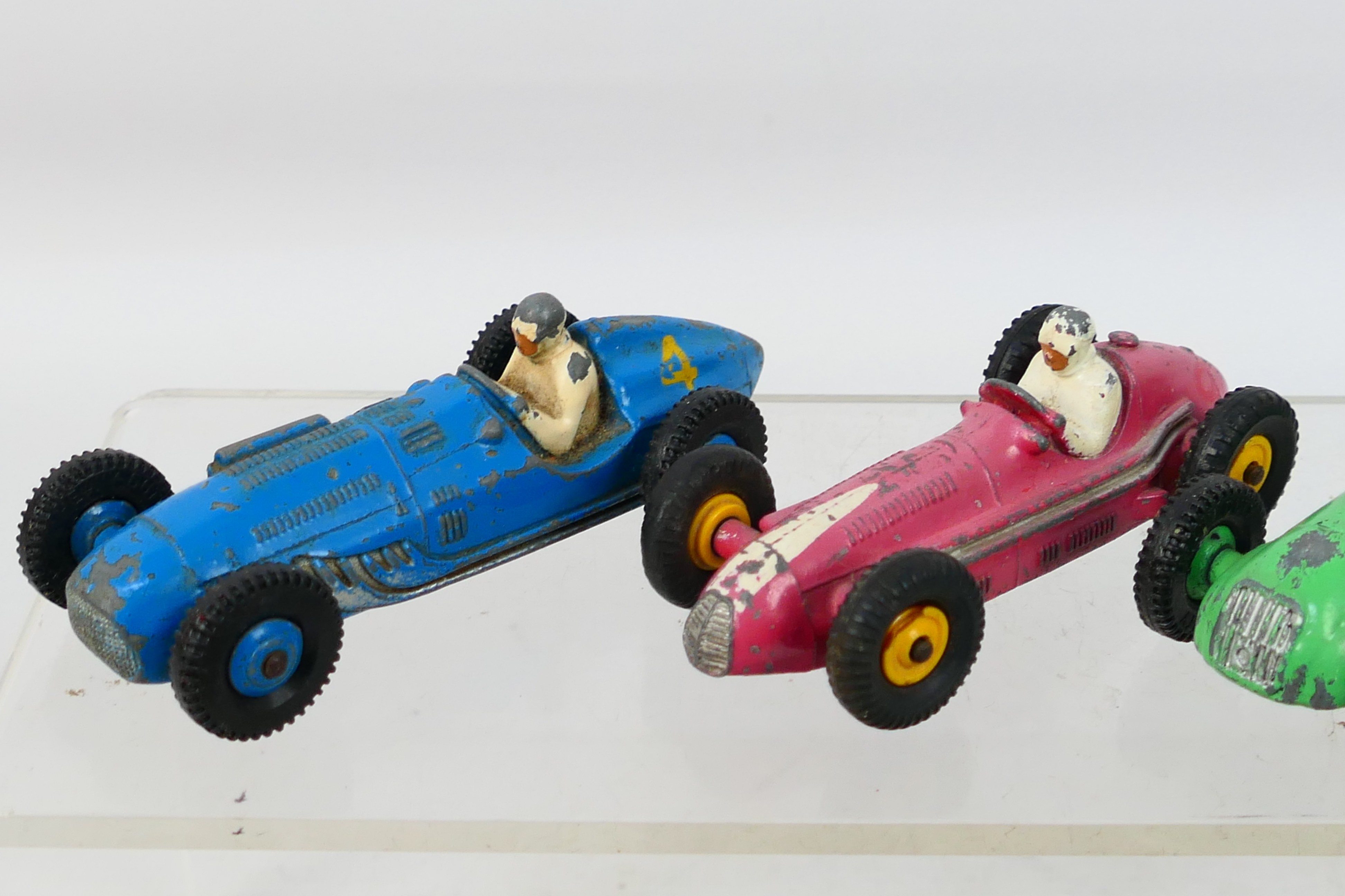 Dinky Toys - 8 playworn diecast model racing cars from Dinky. - Image 2 of 5