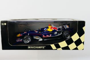 Minichamps- A boxed 1:18 scale Red Bull Racing RB2 David Coulthard 2006 car which appears Mint in a