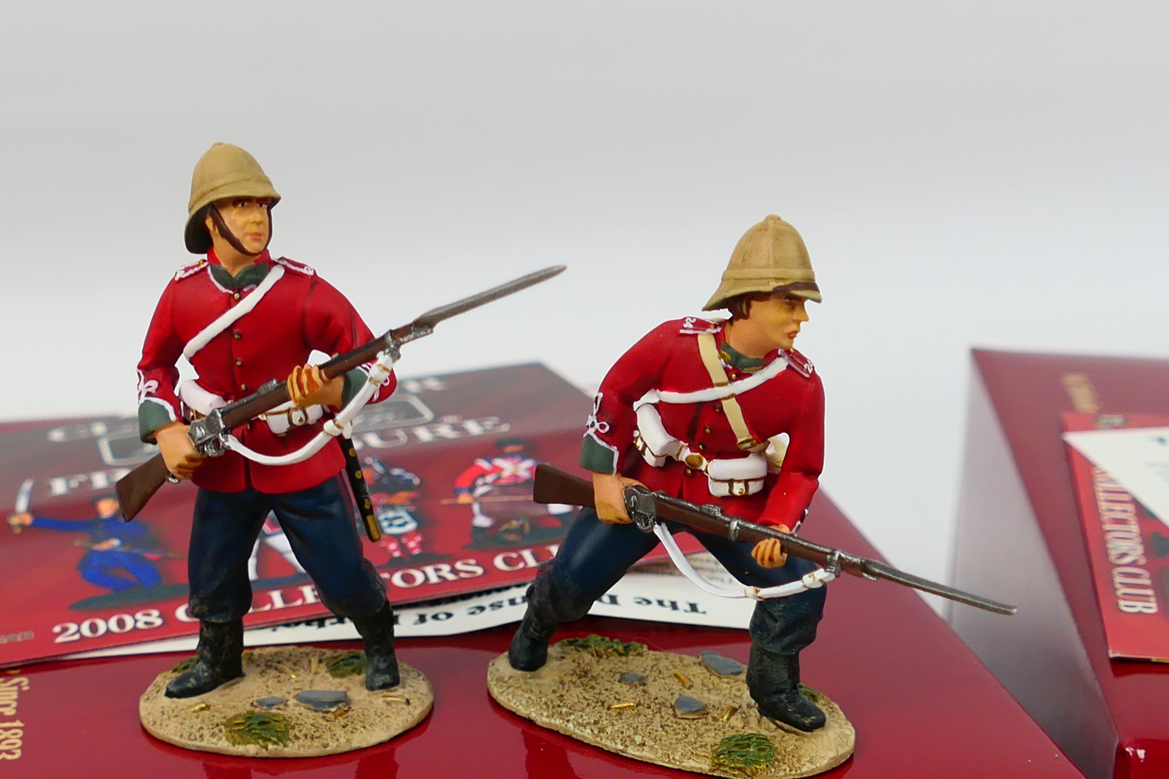 Britains - Three boxed 54mm metal British 24th Foot 2-figure sets from Britains 'Zulu War' series. - Image 3 of 4