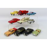 Spot-On - Dinky Toys - Corgi Toys - Matchbox - An unboxed collection of 10 playworn diecast model