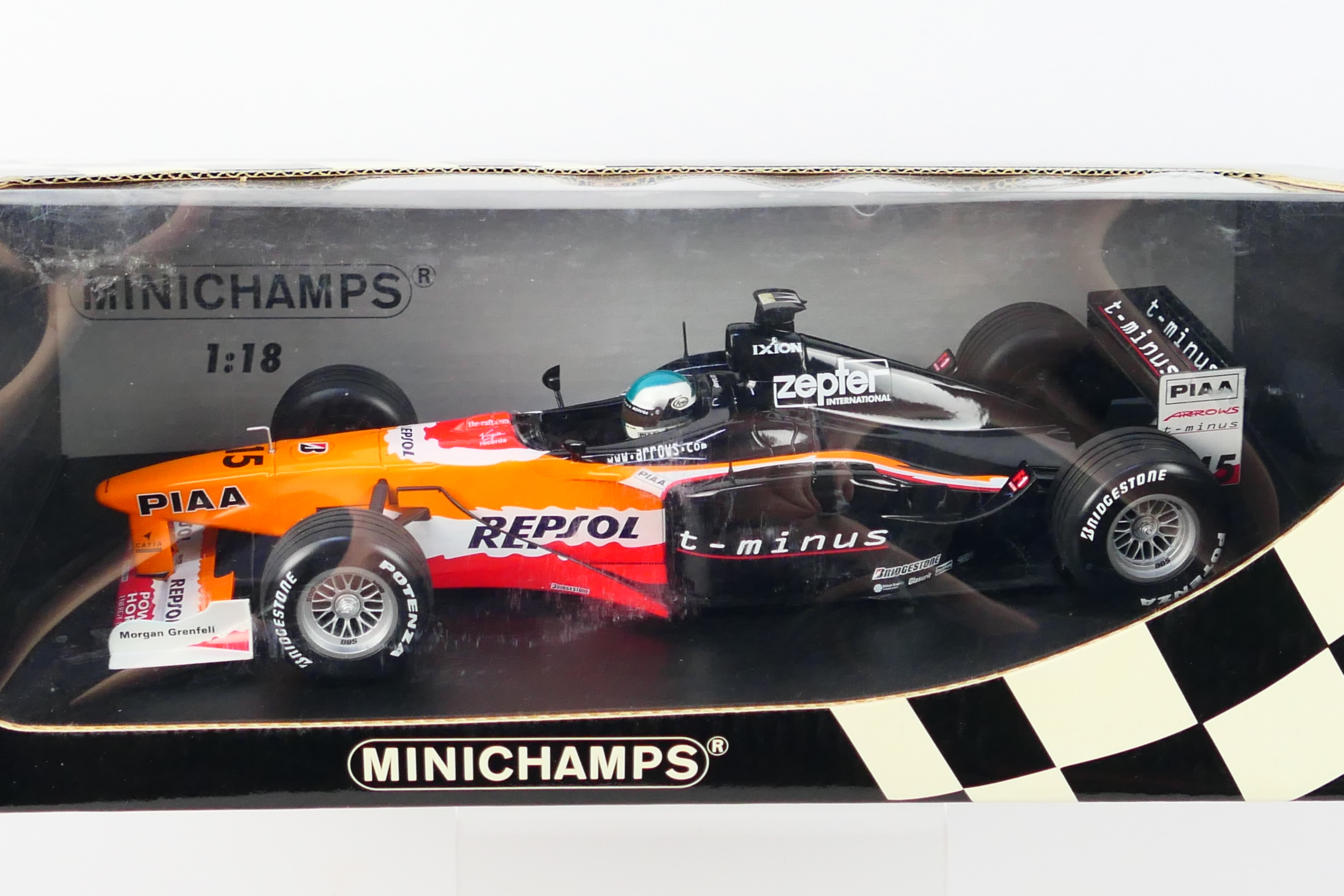 Minichamps- A boxed 1:18 scale Arrows A20 Toranosuke Takagi 1999 car which appears Mint in a Good - Image 2 of 3