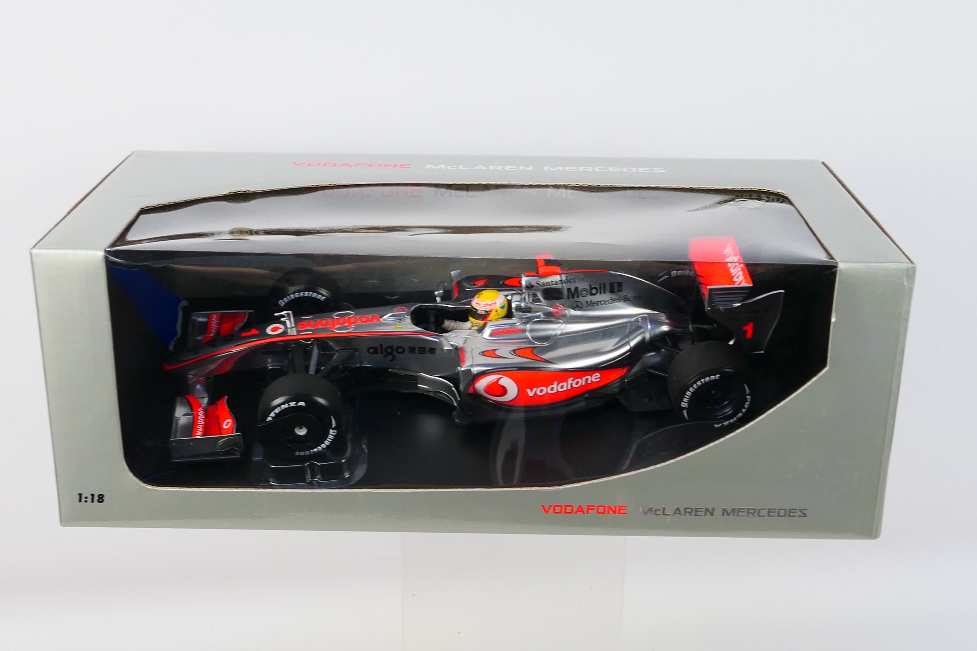 Minichamps - A boxed 1:18 scale McLaren Mercedes MP4-24 Lewis Hamilton 2009 car # 503091801. - Image 3 of 3