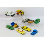 Dinky Toys - An unboxed collection of 10 Dinky Toys diecast model vehicles.