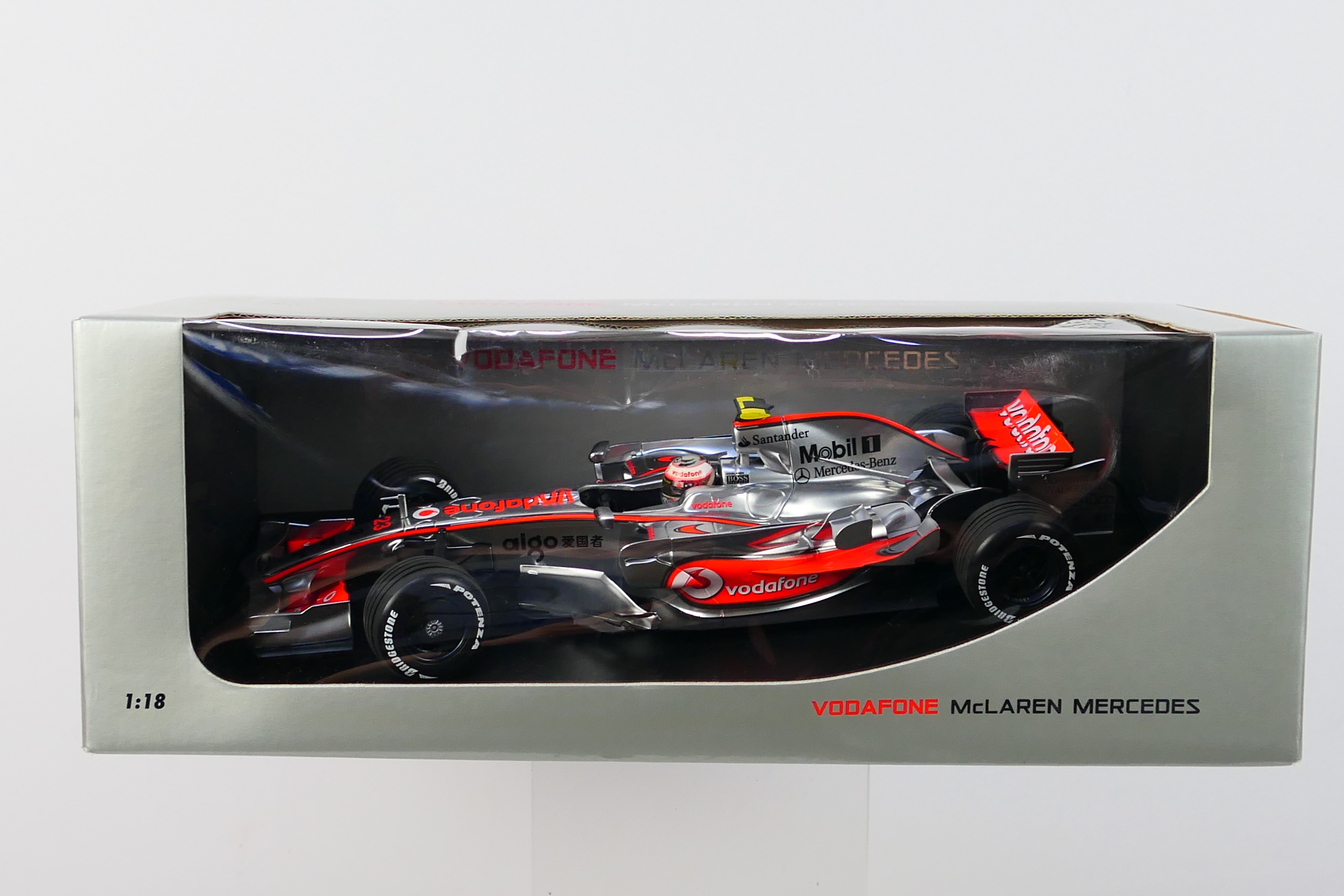 Minichamps - A boxed 1:18 scale McLaren Mercedes MP4-23 Heikki Kovalainen 2008 car # 503081823.