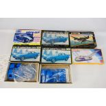 Heller - Revell - PM Model - Matchbox - Six boxed plastic model kits in various scales.