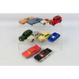 Dinky Toys - Corgi Toys - 10 unboxed playworn diecast model vehicles.
