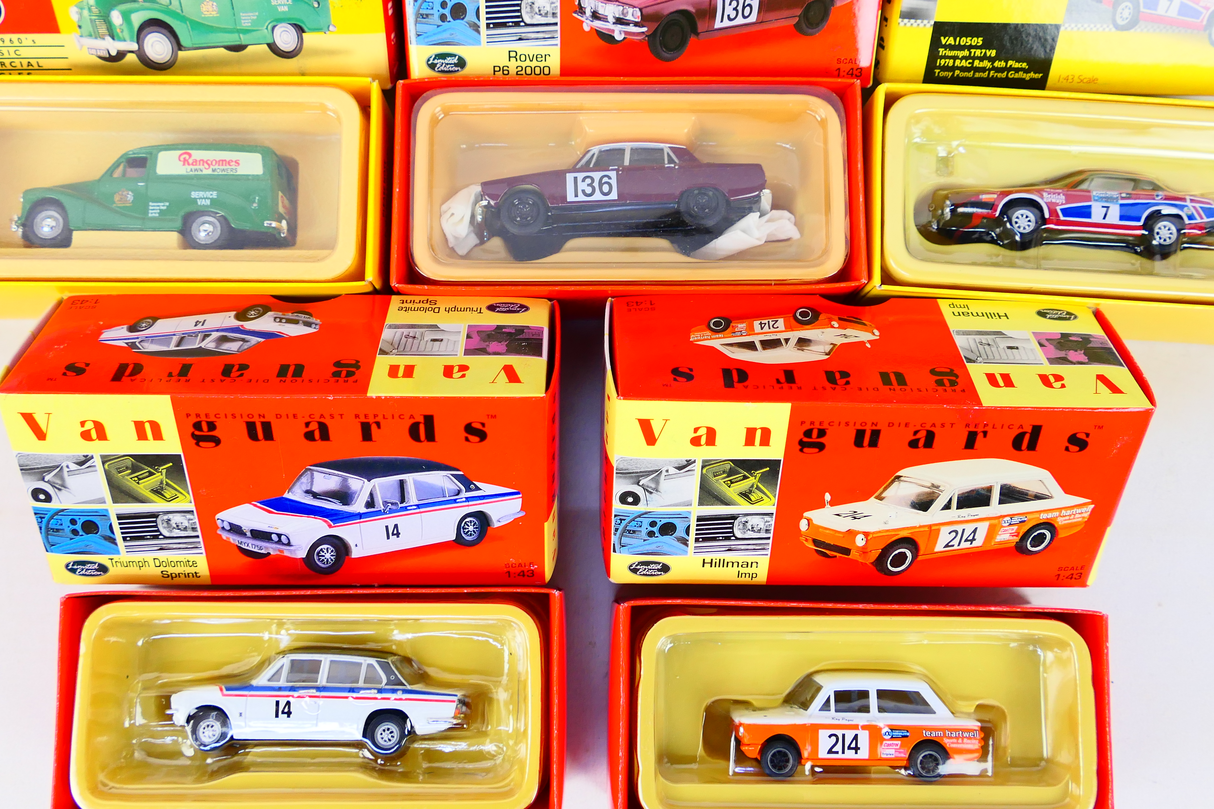 Vanguards - A boxed group of eight diecast model cars from various Vanguard ranges. - Image 2 of 4