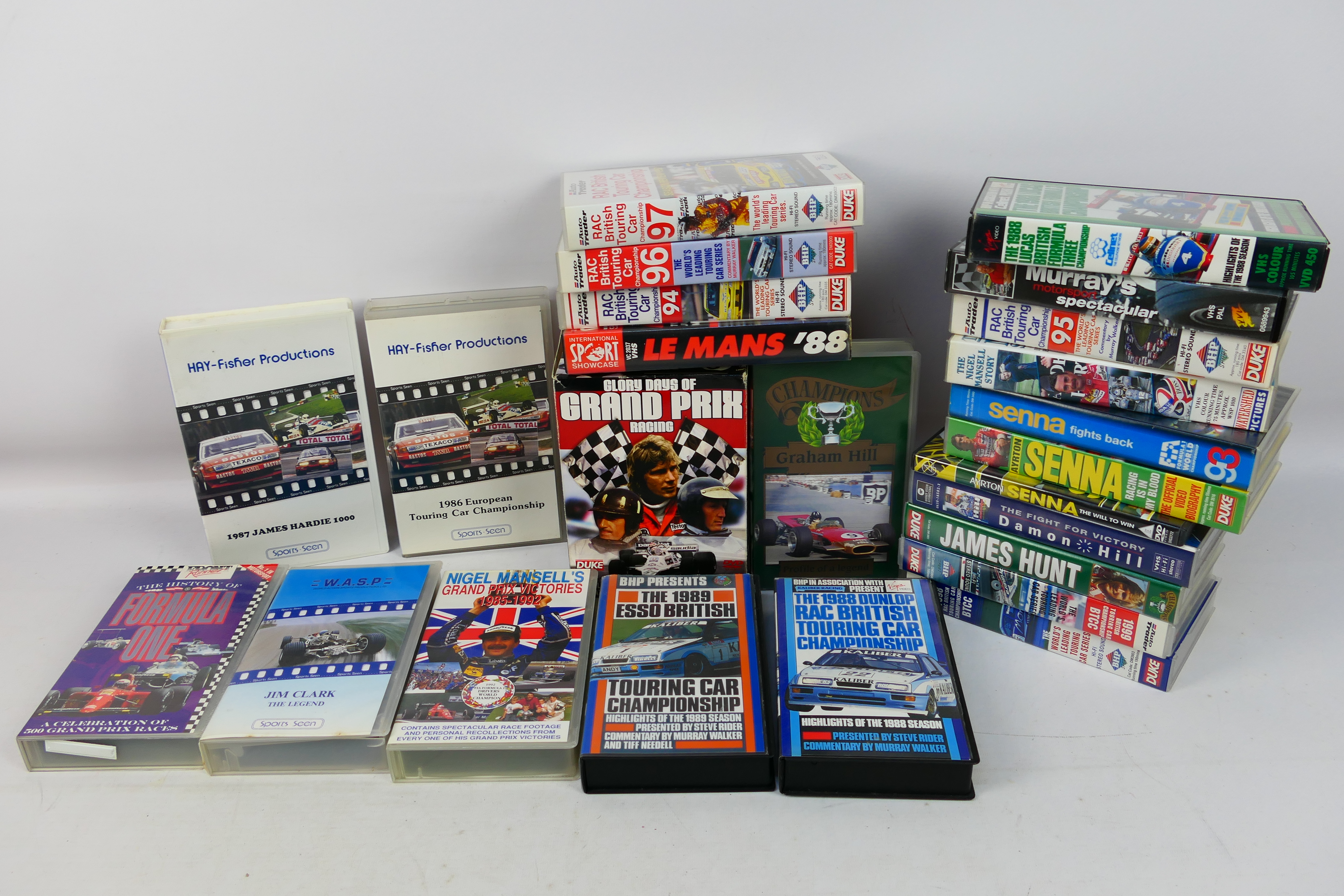 Sports Seen Video - 22 x VHS videos of racing including the 1986 European Touring Car Championship,