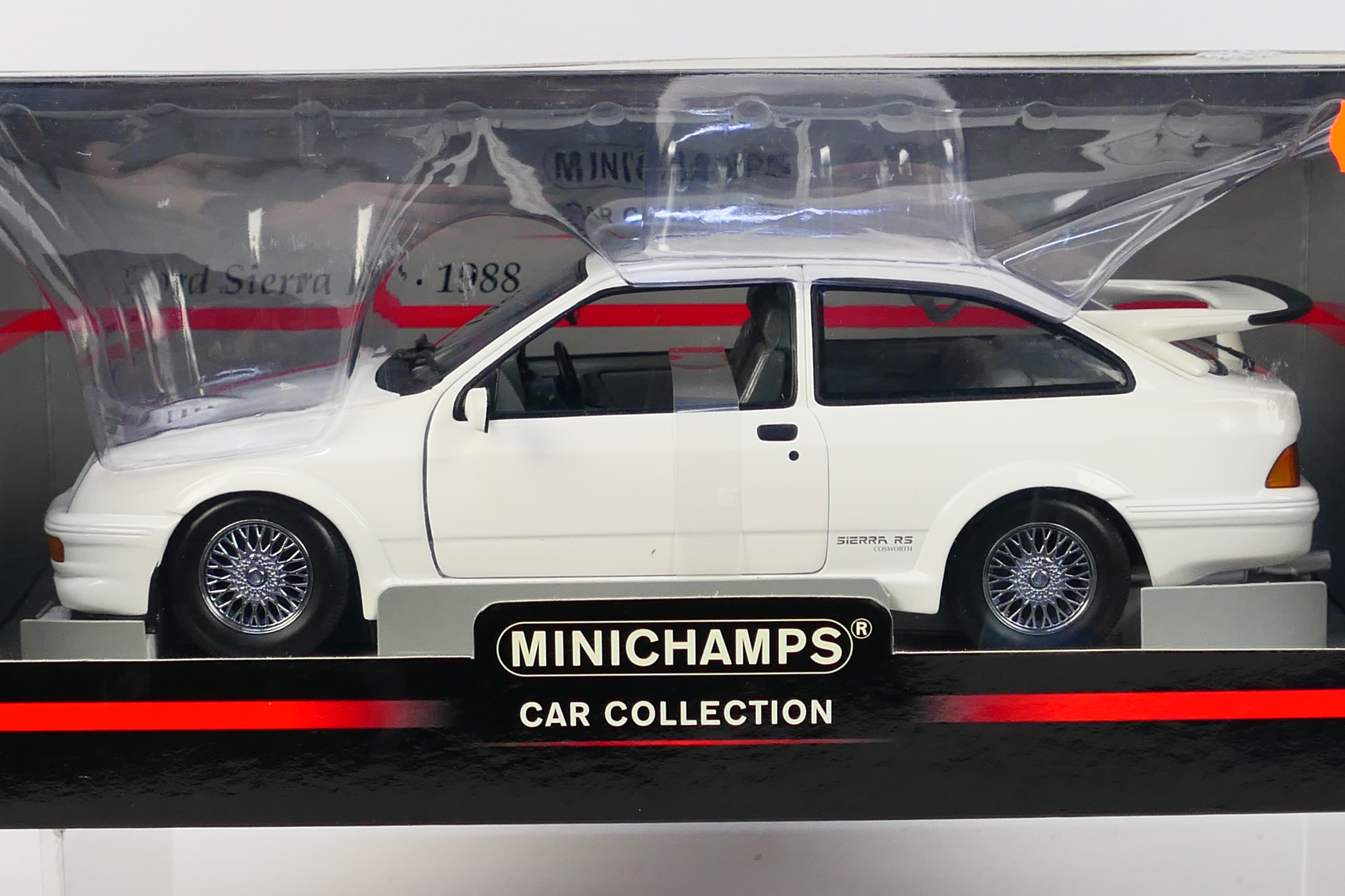 Minichamps - A boxed Minichamps #150084070 1:18 scale 1988 Ford Sierra RS Cosworth RHD. - Image 2 of 3